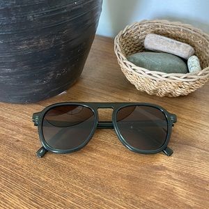 Warby Parker Unisex Sunglasses, style: Blaise (Green)